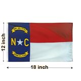 12"x18" North Carolina Nylon Outdoor Flag